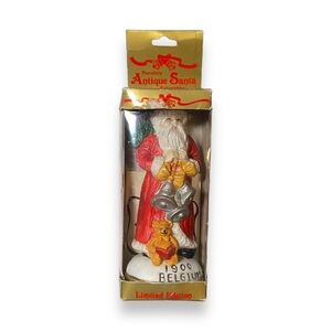 Vintage Porcelain Antique Santa Figure Collectables 1900 Belgium Limited Edition